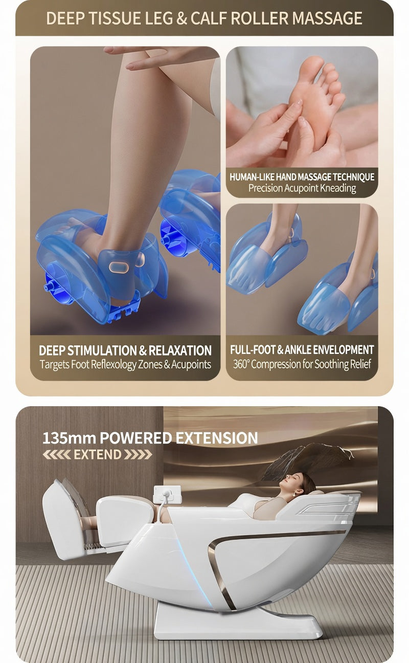 Luxury 4D Mechanical Hand Zero Gravity SL-Track Space Capsule Full-Body Smart Massage Chair 2026