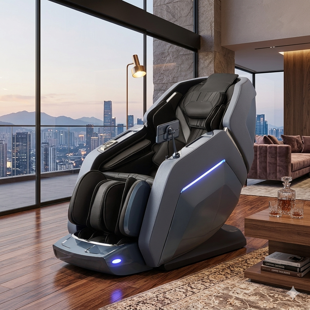 Premium Dual-Core SL-Track Massage Chair: Zero Gravity Space Capsule with Calf Kneading & No-Assembly Design 2026