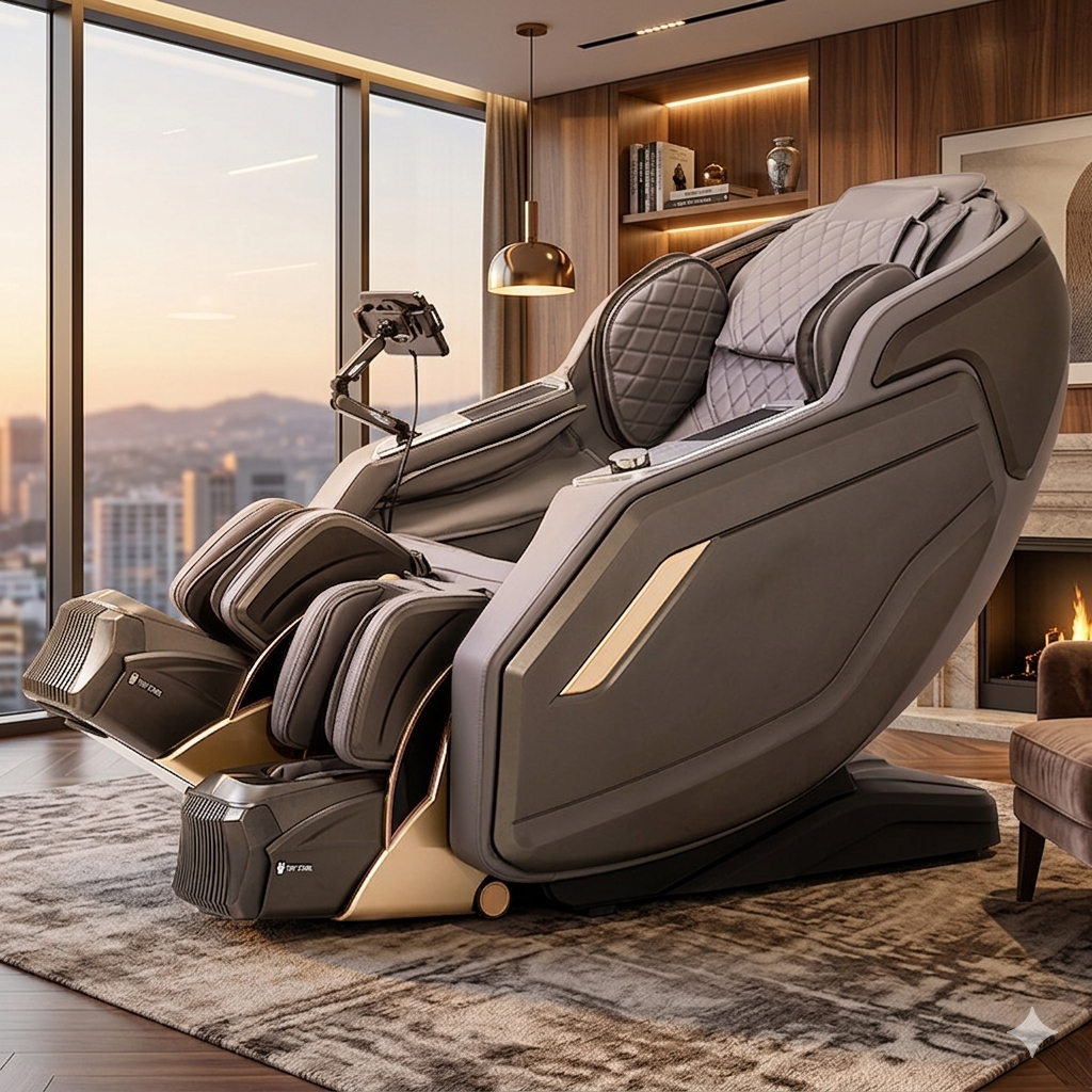 Intelligent Full-Body SL-Track Massage Chair: Zero Gravity Space Capsule, AI Smart Automatic Electric Recliner for Home Use 2026