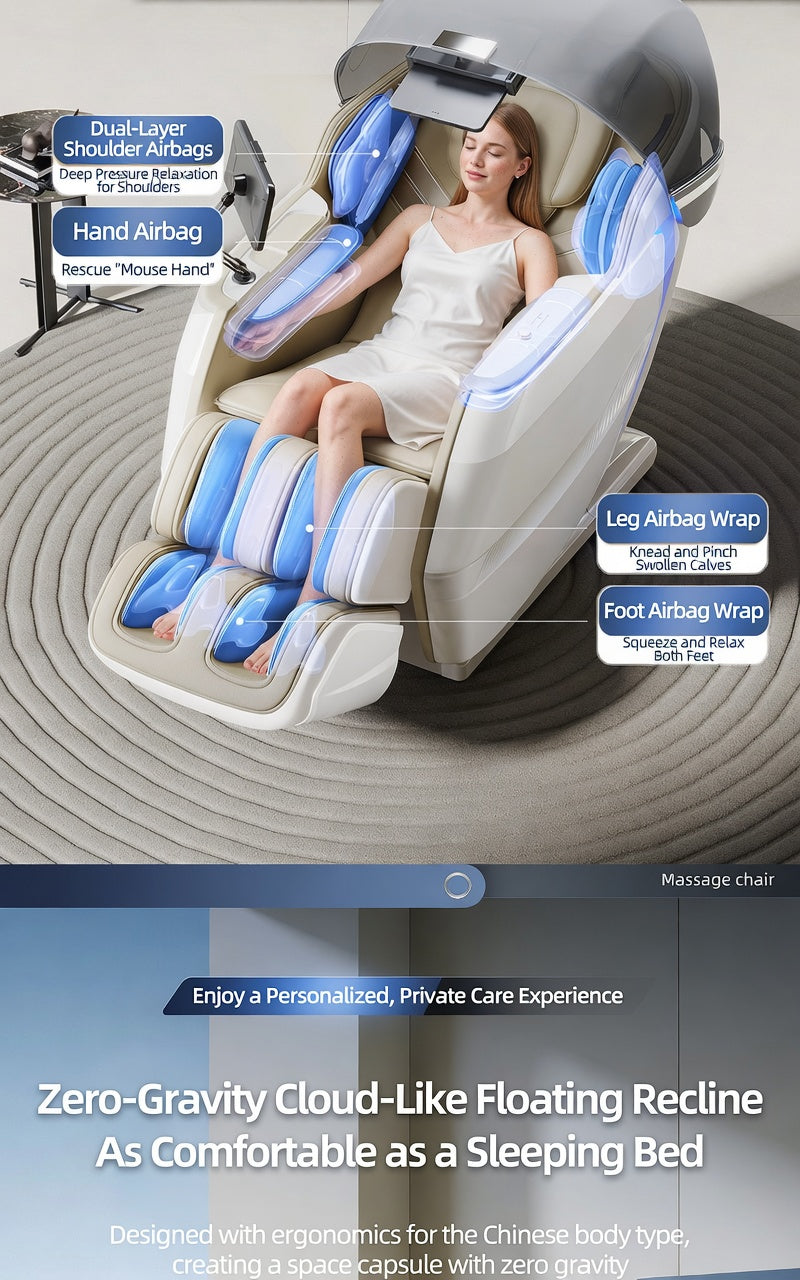 SL-Track Intelligent Zero-Gravity Space Capsule Multi-Functional Full-Body Electric Massage Chair 2026