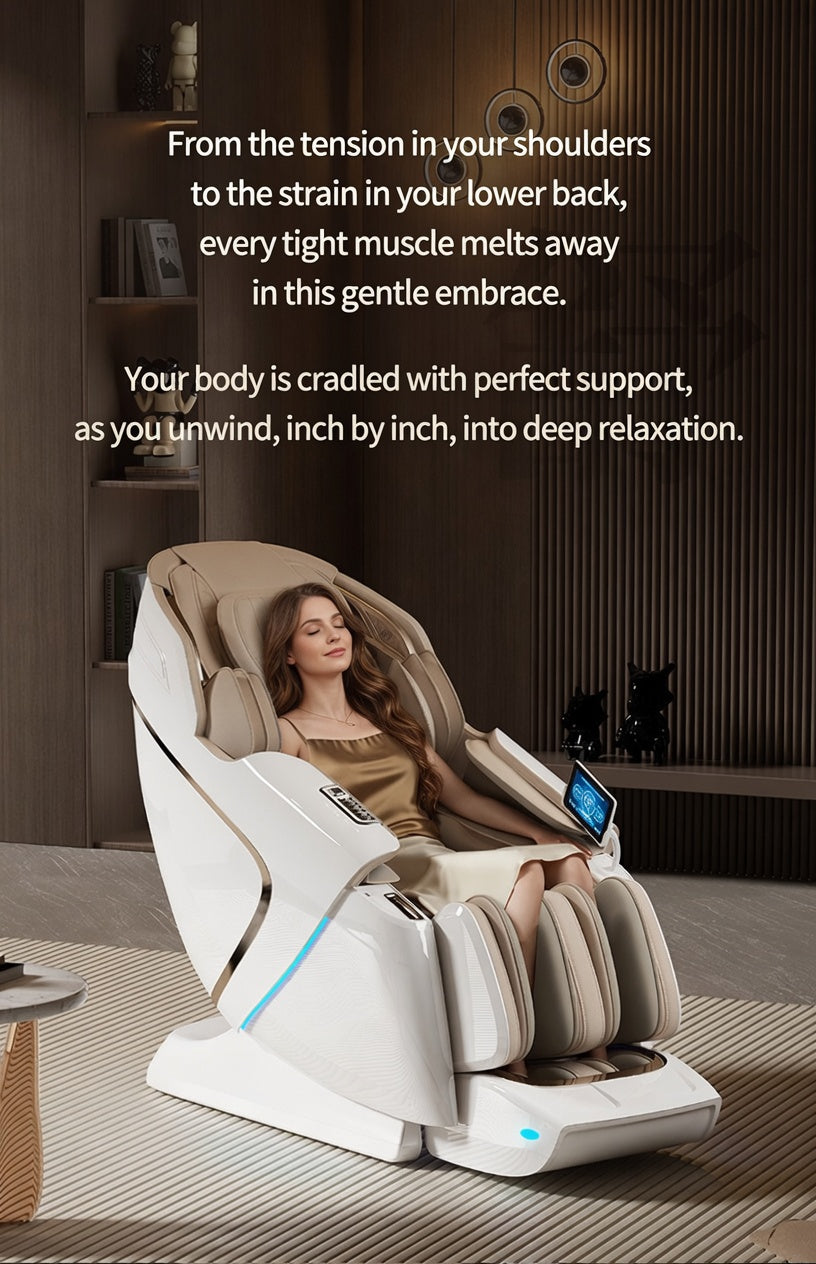 Luxury 4D Mechanical Hand Zero Gravity SL-Track Space Capsule Full-Body Smart Massage Chair 2026