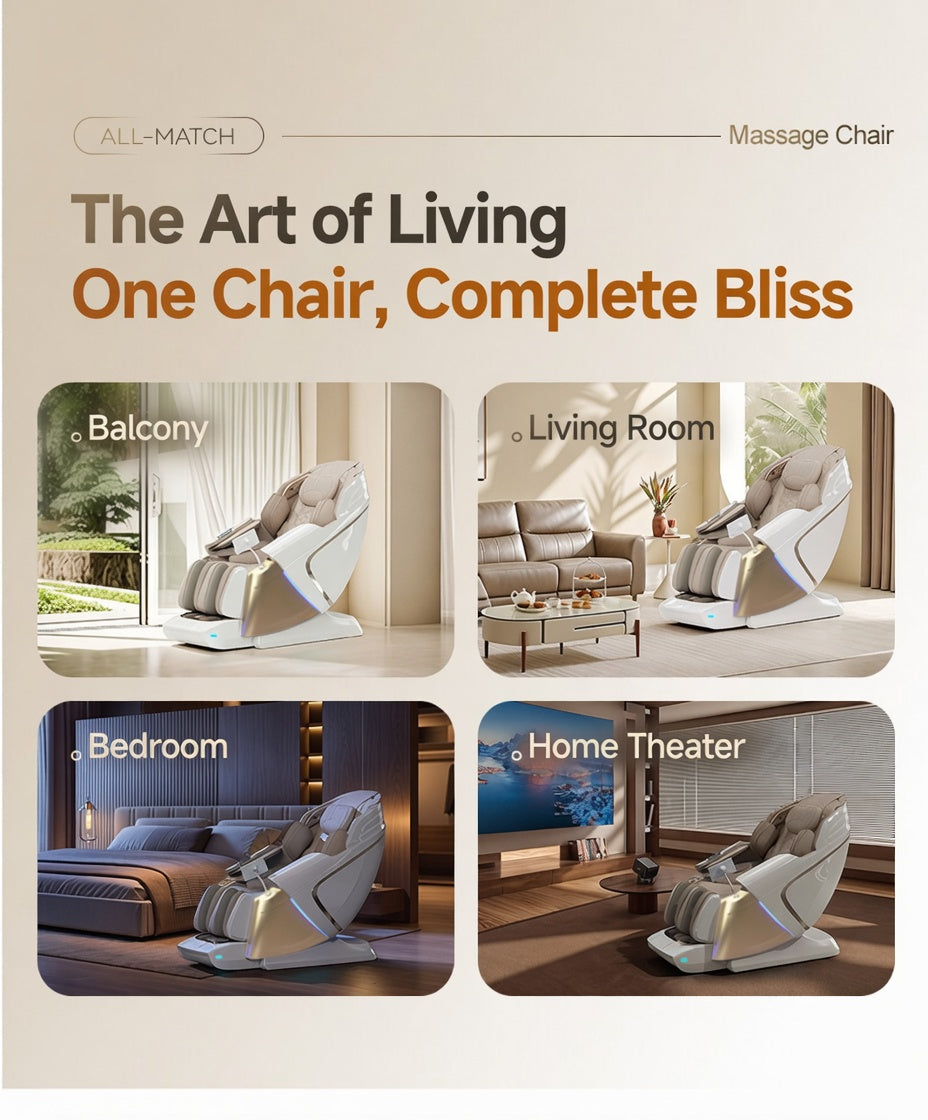 L50S 4D Dual-Core Full Body Massage Chair with SL-Track – Zero Gravity Space Capsule 2026