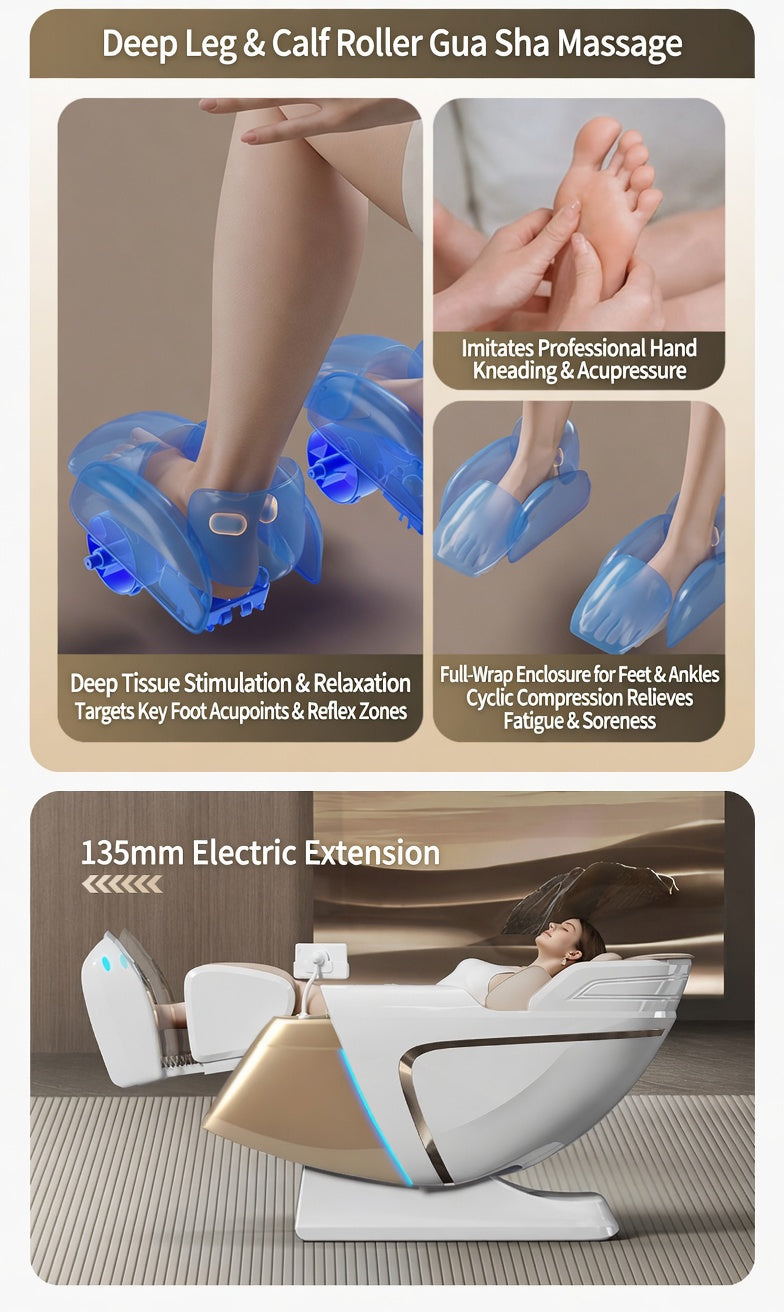 L50S 4D Dual-Core Full Body Massage Chair with SL-Track – Zero Gravity Space Capsule 2026